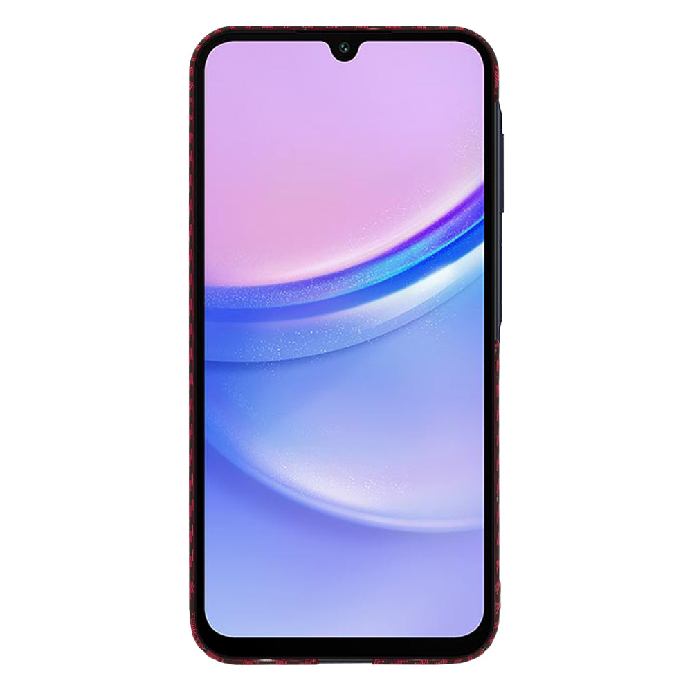 Funda para Samsung Galaxy A15 5G A156 / A15 A155, Techsuit, Carbonite FiberShell, Roja
