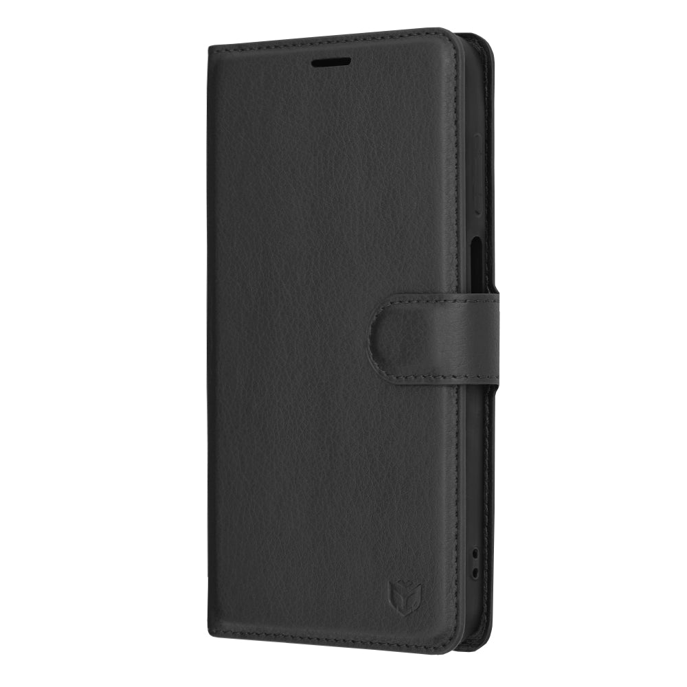 Case for Samsung Galaxy A15 5G A156 / A15 A155, Techsuit, Leather Folio, Black