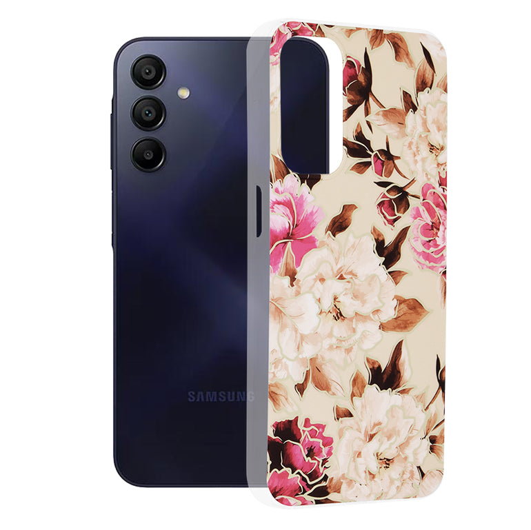 Funda para Samsung Galaxy A15 5G A156 / A15 A155, Techsuit, Marble, Beige