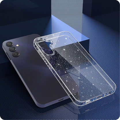 Funda para Samsung Galaxy A15 5G A156 / A15 A155, Techsuit, SparkleSkin, Transparente