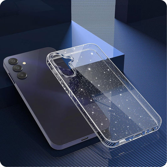 Funda para Samsung Galaxy A15 5G A156 / A15 A155, Techsuit, SparkleSkin, Transparente