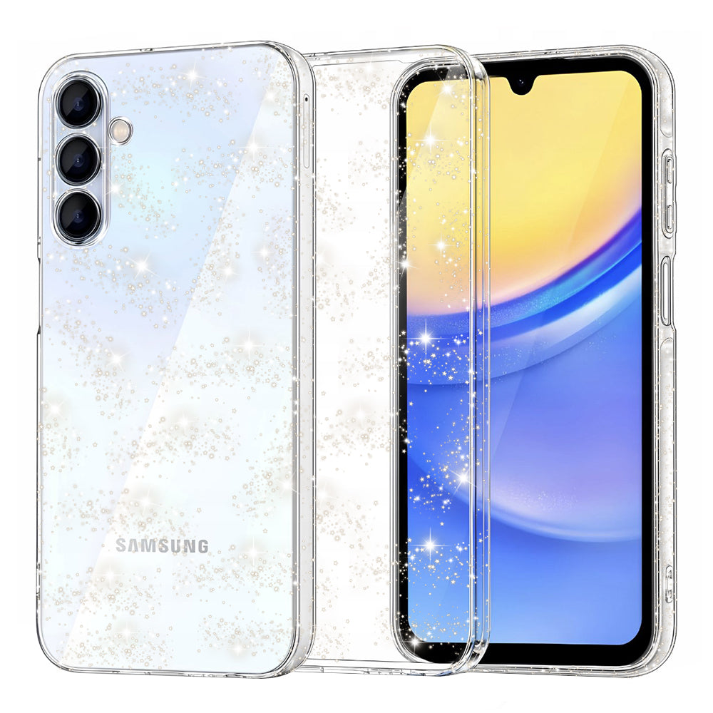 Funda para Samsung Galaxy A15 5G A156 / A15 A155, Techsuit, SparkleSkin, Transparente