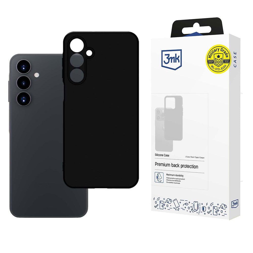 Funda para Samsung Galaxy A16 5G A166 / A16 4G A165, 3MK, Silicona, Negra