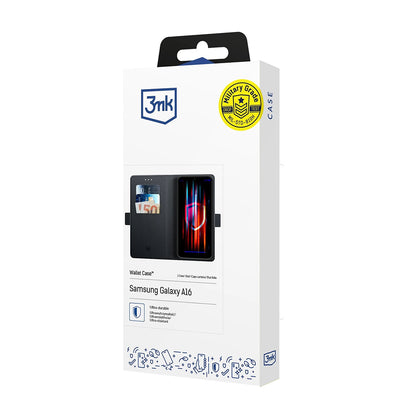 Funda para Samsung Galaxy A16 5G A166 / A16 4G A165, 3MK, Cartera, Negra