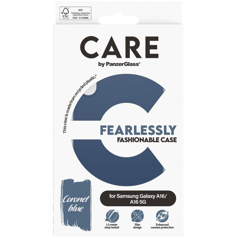 Funda para Samsung Galaxy A16 5G A166 / A16 4G A165, PanzerGlass, Care Fashionable, Azul