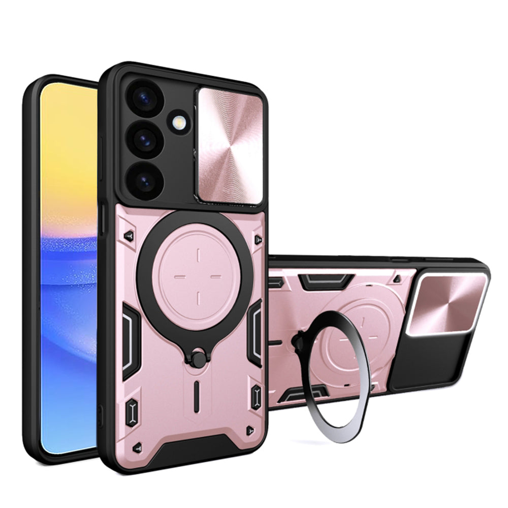 Funda para Samsung Galaxy A16 5G A166 / A16 4G A165, Techsuit, CamGuard Pro, Rosa Dorado