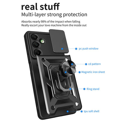 Case for Samsung Galaxy A16 5G A166 / A16 4G A165, Techsuit, CamShield, Black