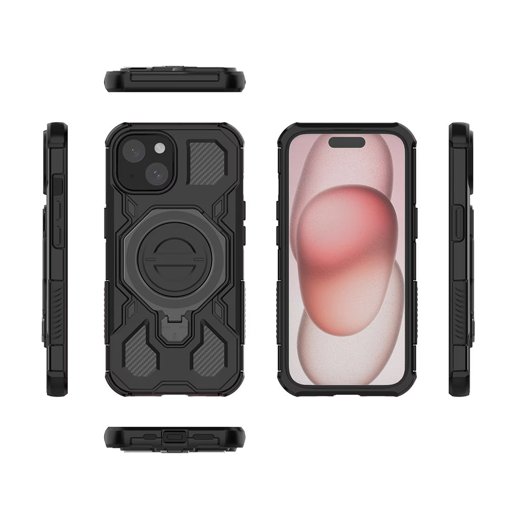 Funda para Samsung Galaxy A16 5G A166 / A16 4G A165, Techsuit, Carbon Shield Pro, Negra