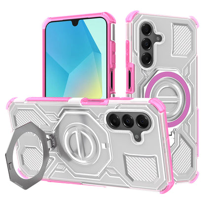 Funda para Samsung Galaxy A16 5G A166 / A16 4G A165, Techsuit, Carbon Shield Pro, Rosa