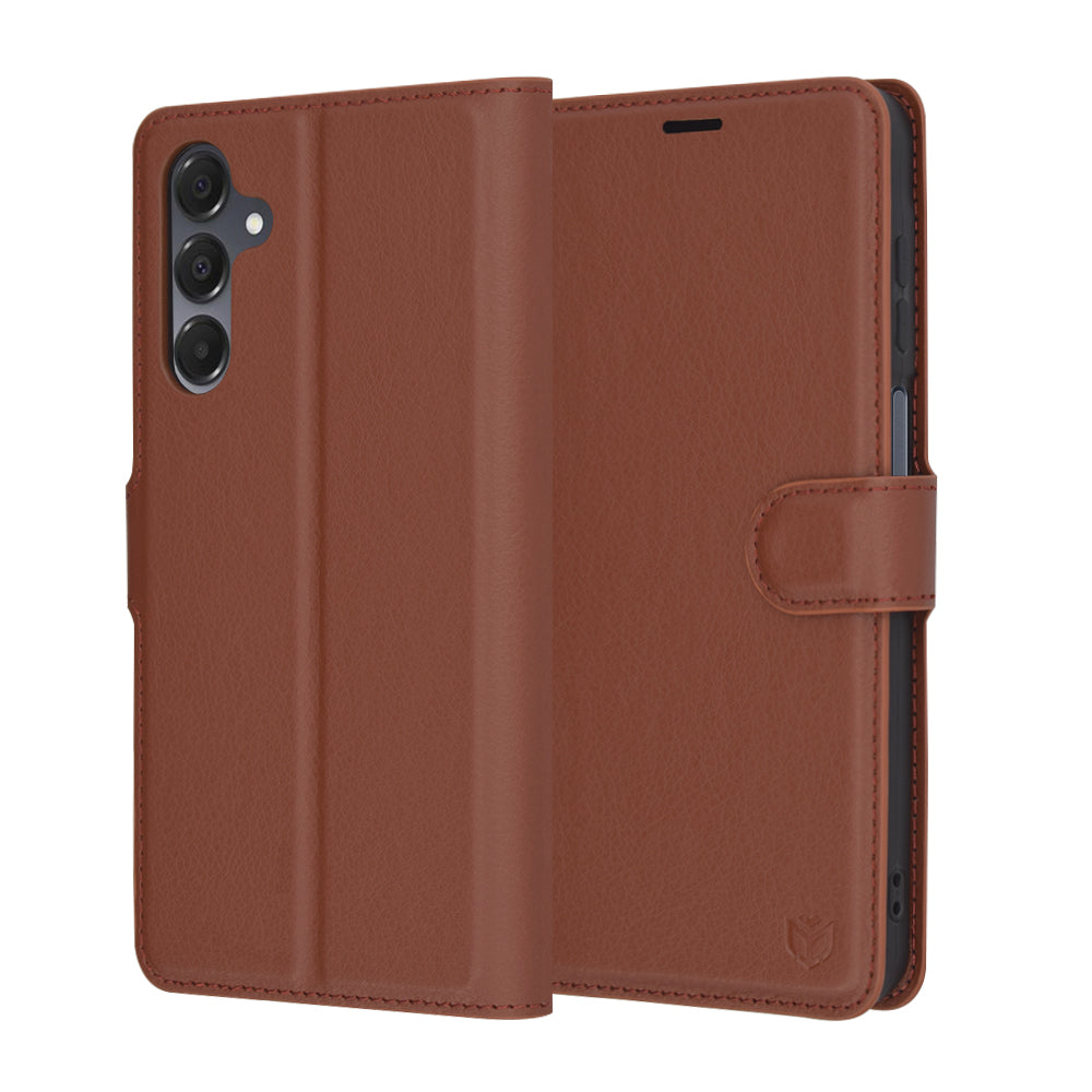 Funda para Samsung Galaxy A16 5G A166 / A16 4G A165, Techsuit, Leather Folio, Marrón
