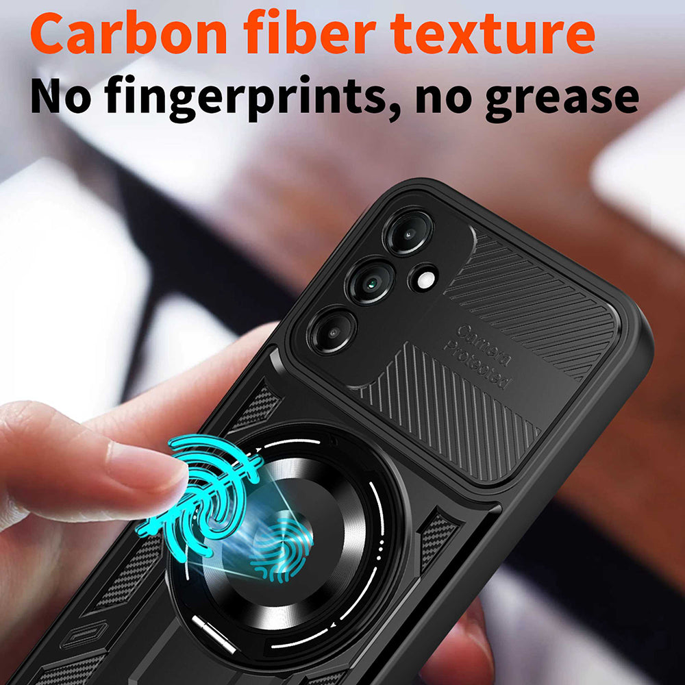 Funda para Samsung Galaxy A16 5G A166 / A16 4G A165, Techsuit, RuggedCam, Negra