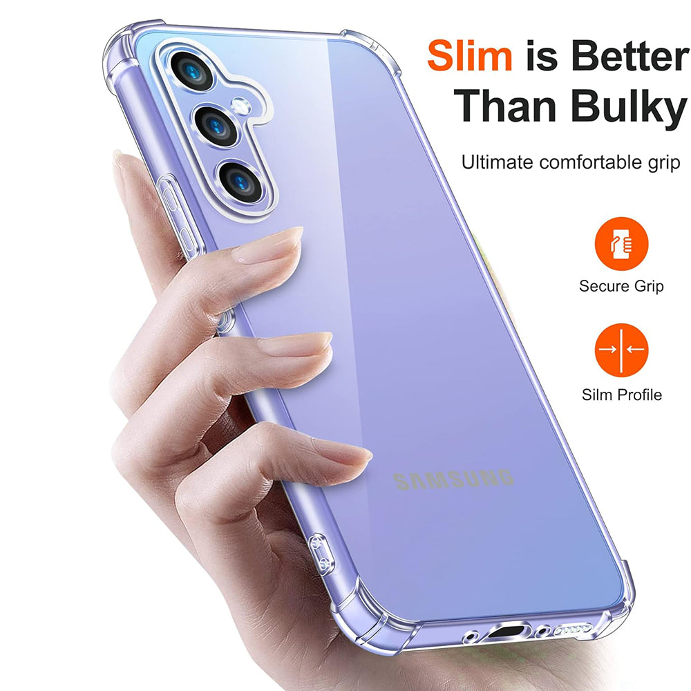 Case for Samsung Galaxy A16 5G A166 / A16 4G A165, Techsuit, Shockproof Clear, Transparent