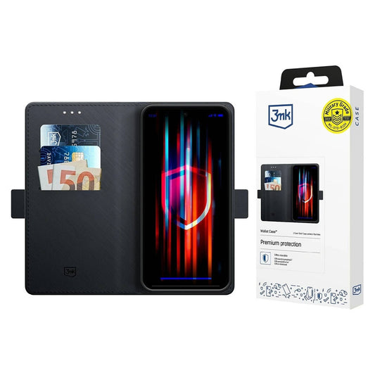 Funda para Samsung Galaxy A17 4G / A17 5G, 3MK, Cartera, Negra
