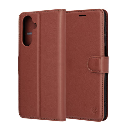 Funda para Samsung Galaxy A17 4G / A17 5G, Techsuit, Leather Folio, Marrón