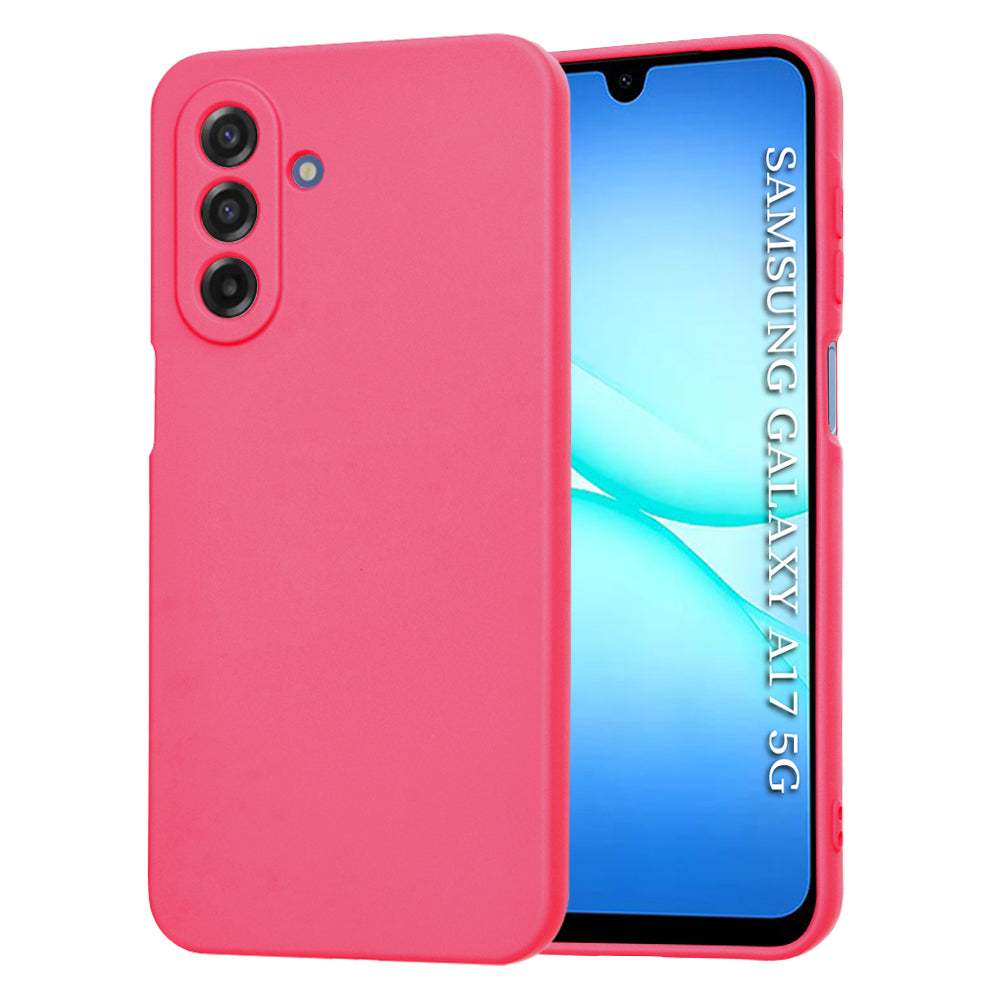Funda para Samsung Galaxy A17 5G, Techsuit, SoftFlex, Rosa Oscuro