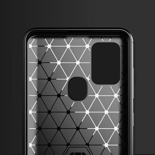 Funda para Samsung Galaxy A21s A217, Techsuit, Carbono, Negra