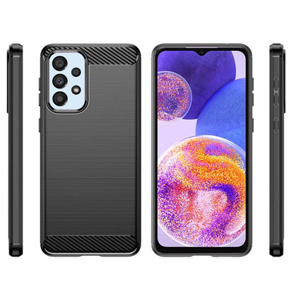 Funda para Samsung Galaxy A23 5G A236 / A23 A235, Techsuit, Carbono, Negra