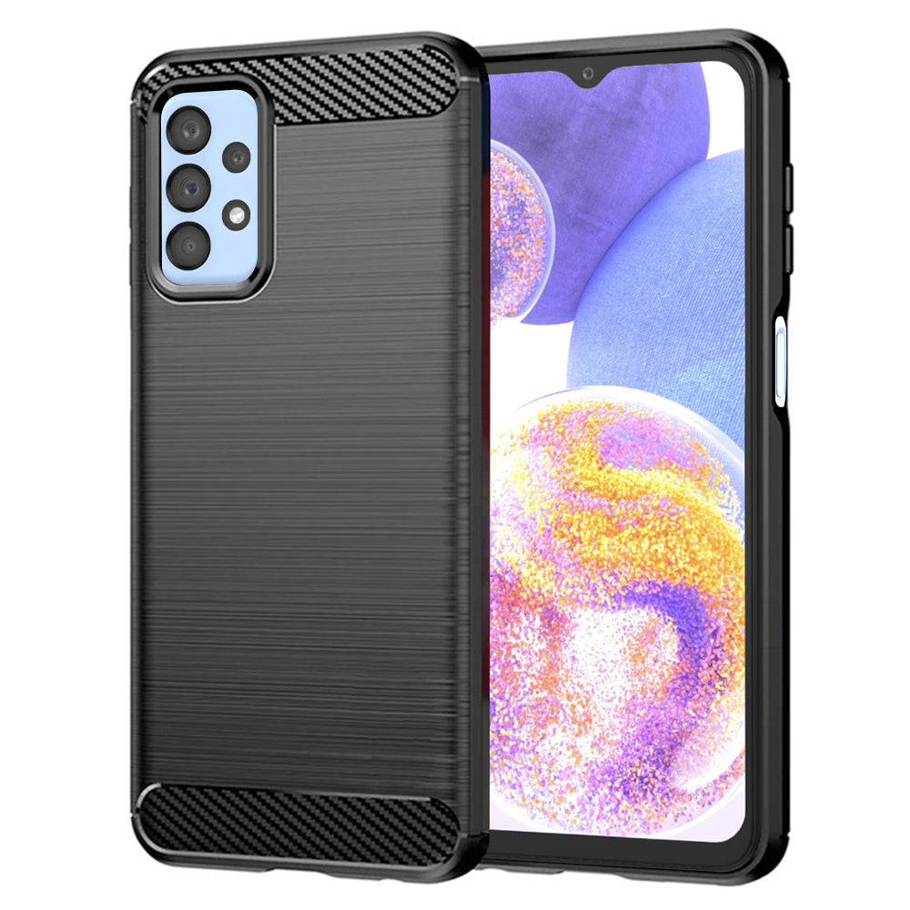 Funda para Samsung Galaxy A23 5G A236 / A23 A235, Techsuit, Carbono, Negra