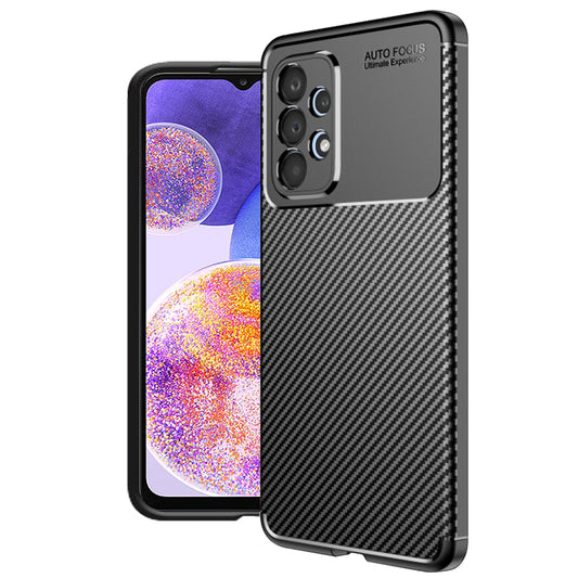 Funda para Samsung Galaxy A23 5G A236 / A23 A235, Techsuit, Fibra de Carbon, Negra