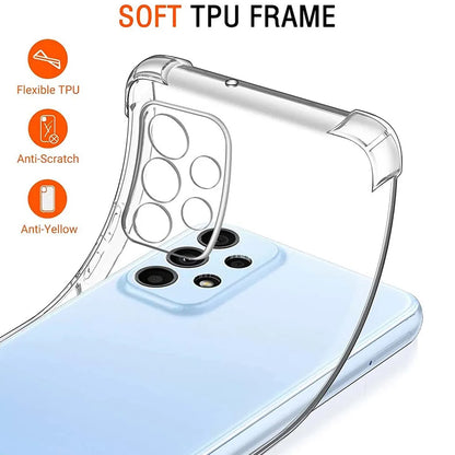 Funda para Samsung Galaxy A23 5G A236 / A23 A235, Techsuit, Transparente a prueba de golpes