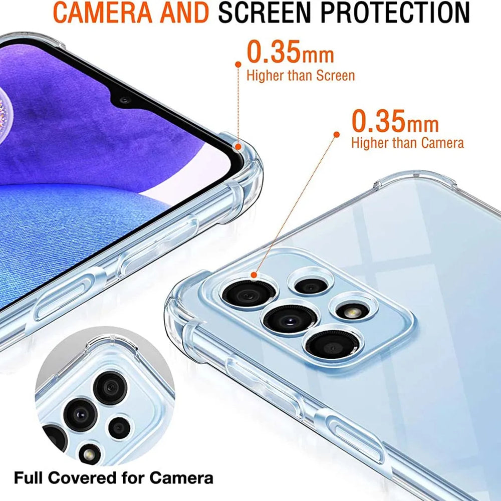 Funda para Samsung Galaxy A23 5G A236 / A23 A235, Techsuit, Transparente a prueba de golpes