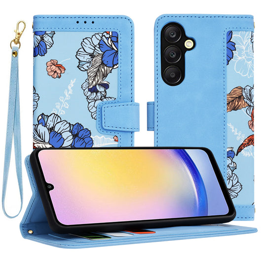 Funda para Samsung Galaxy A25 A256, Techsuit, FlipCraft, Azul