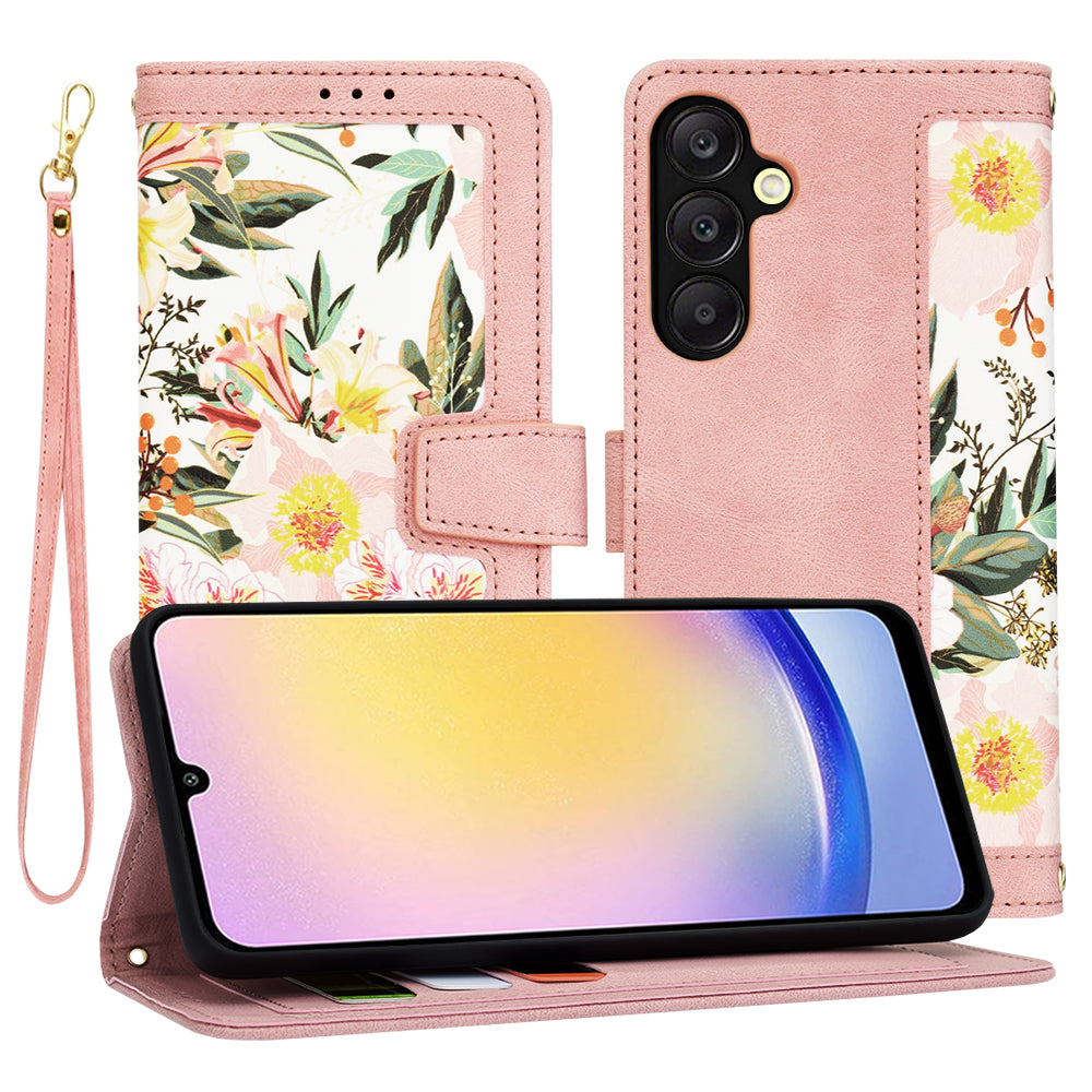Funda para Samsung Galaxy A25 A256, Techsuit, FlipCraft, Rosa