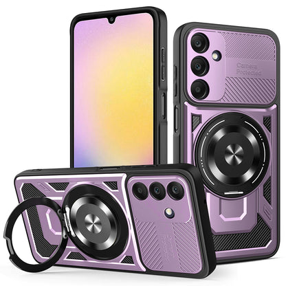 Funda para Samsung Galaxy A25 A256, Techsuit, RuggedCam, Morado