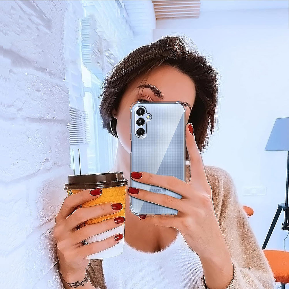 Funda para Samsung Galaxy A25 A256, Techsuit, Antigolpes Transparente, Transparente