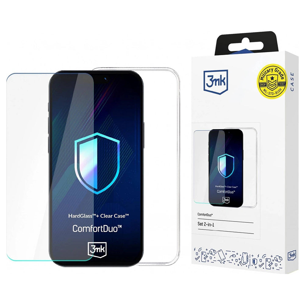 Funda para Samsung Galaxy A26 A266, 3MK, ComfortDuo, Transparente