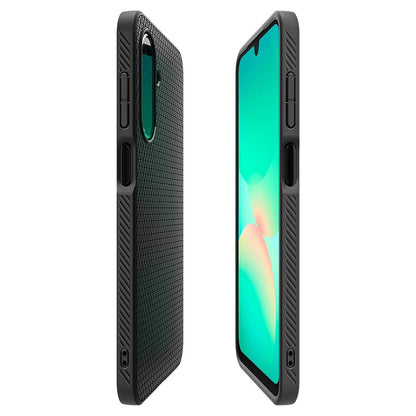Funda para Samsung Galaxy A26 A266, Spigen, Liquid Air, Negra Mate ACS09290