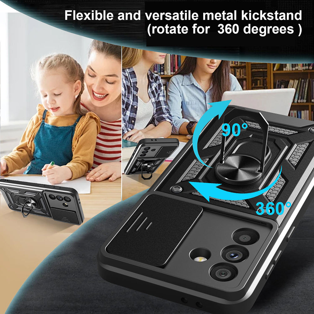 Funda para Samsung Galaxy A26 A266, Techsuit, CamShield, Negra