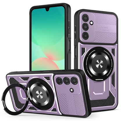 Funda para Samsung Galaxy A26 A266, Techsuit, RuggedCam, Morado
