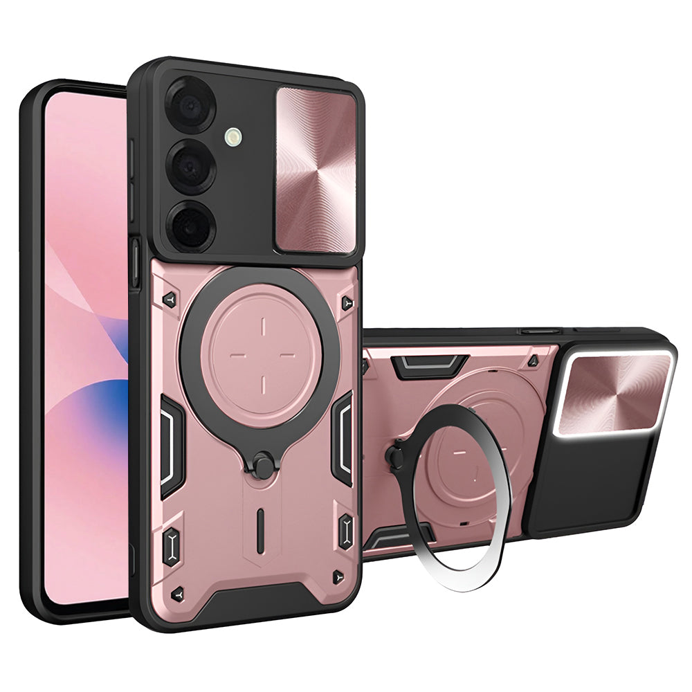 Funda para Samsung Galaxy A27 5G, Techsuit, CamGuard Pro, Rosa Dorado