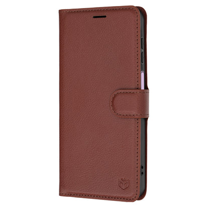 Funda para Samsung Galaxy A27 5G, Techsuit, Leather Folio, Marrón