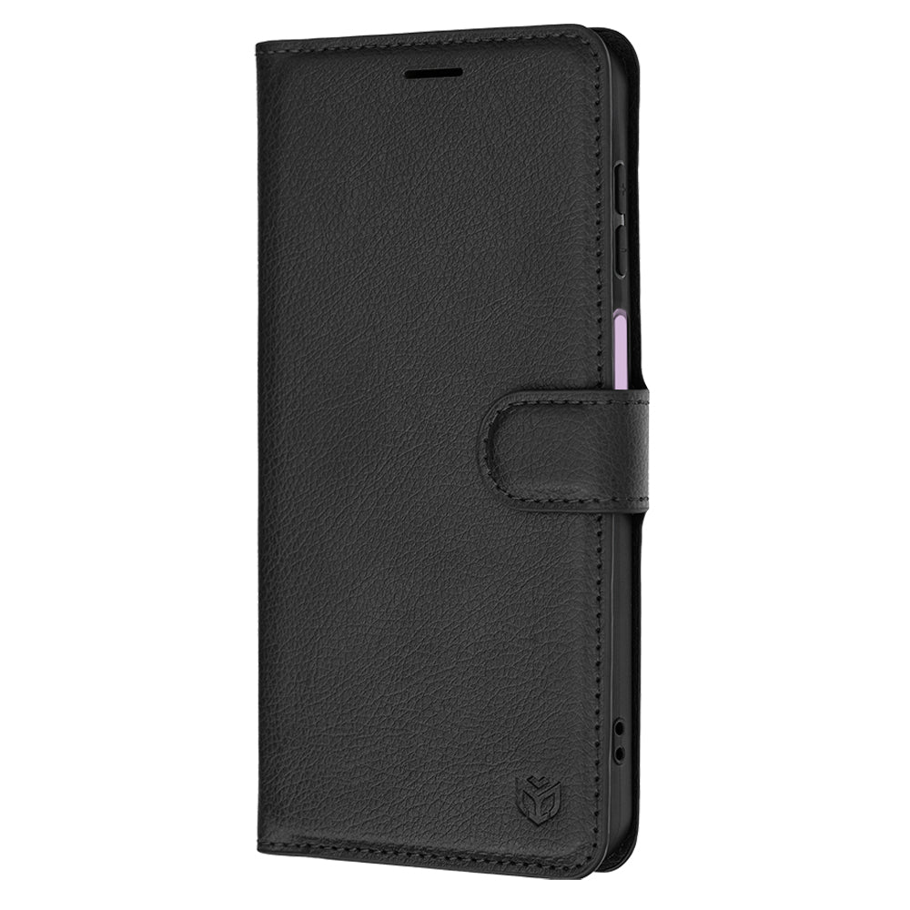 Funda para Samsung Galaxy A27 5G, Techsuit, Leather Folio, Negra