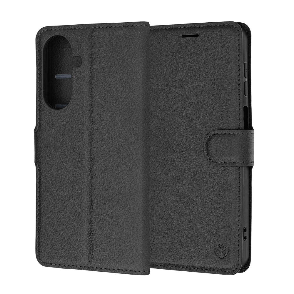 Funda para Samsung Galaxy A27 5G, Techsuit, Leather Folio, Negra