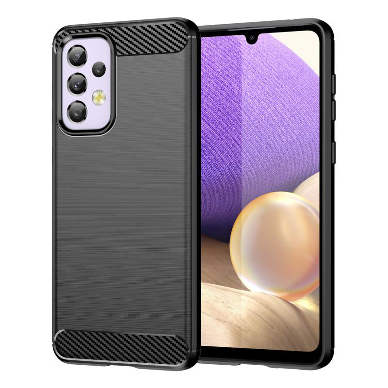 Funda para Samsung Galaxy A32 5G A326, Techsuit, Carbono, Negra