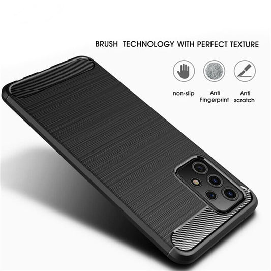 Funda para Samsung Galaxy A32 5G A326, Techsuit, Carbono, Negra