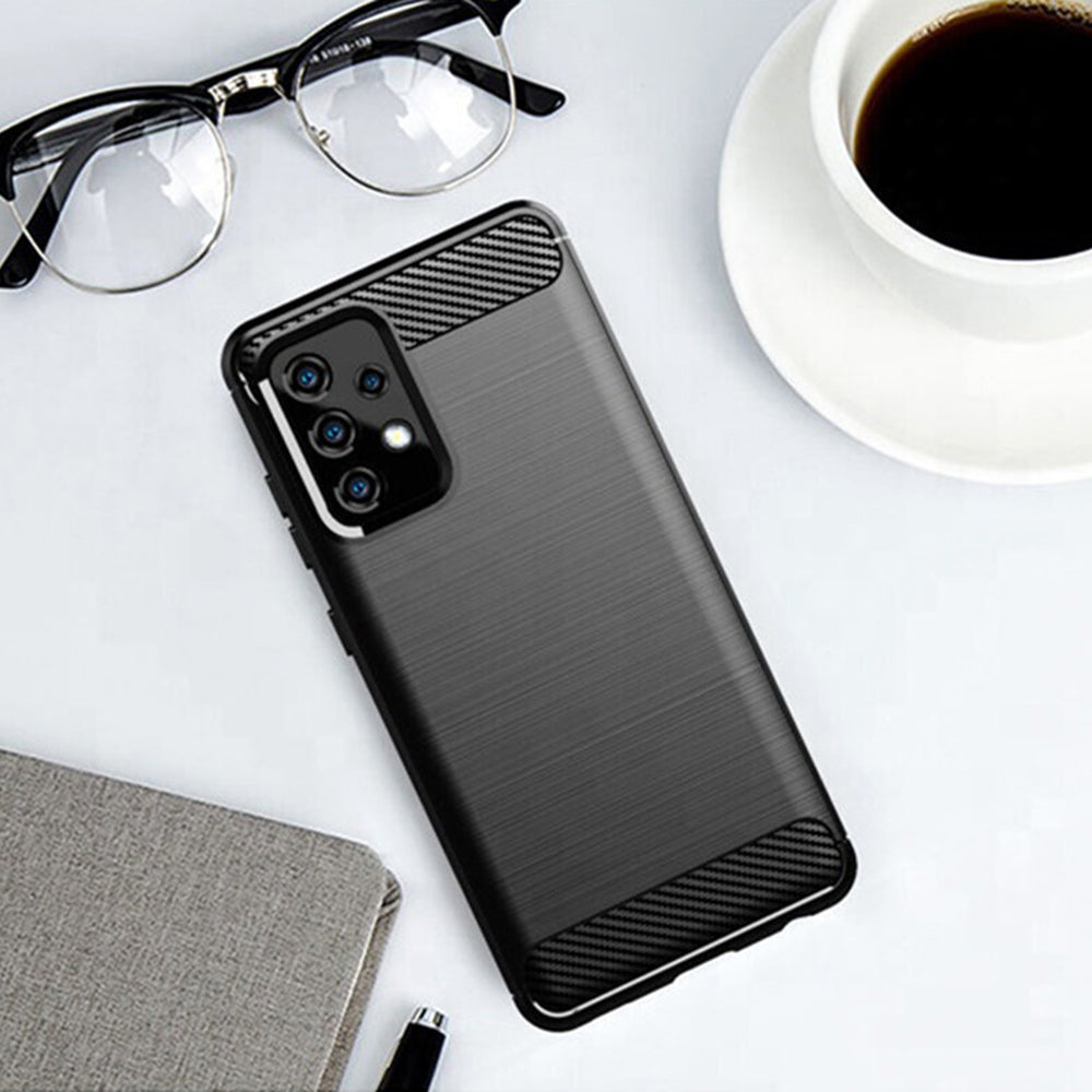 Funda para Samsung Galaxy A32 5G A326, Techsuit, Carbono, Negra