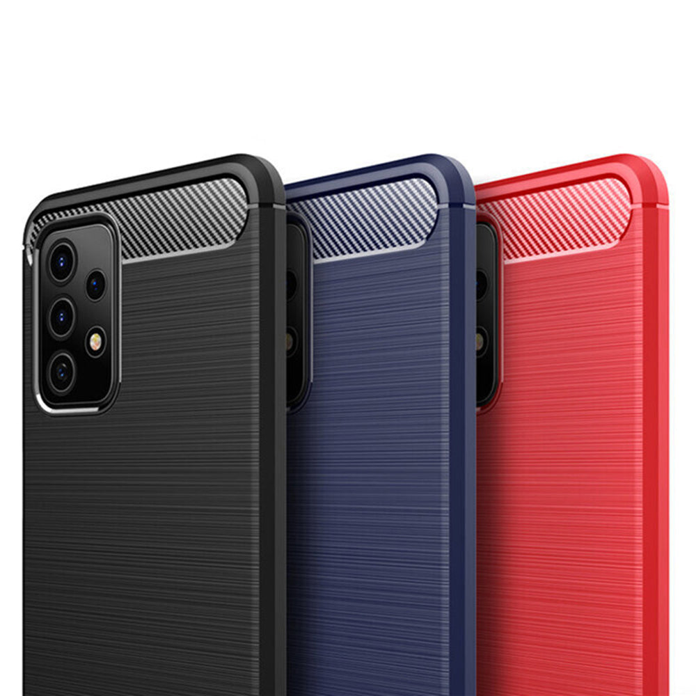 Funda para Samsung Galaxy A32 5G A326, Techsuit, Carbono, Negra