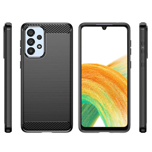 Funda para Samsung Galaxy A33 5G A336, Techsuit, Carbono, Negra