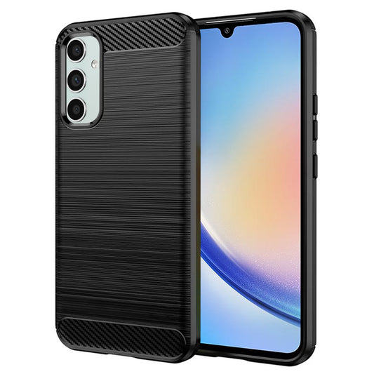 Funda para Samsung Galaxy A34 A346, Techsuit, Carbono, Negra