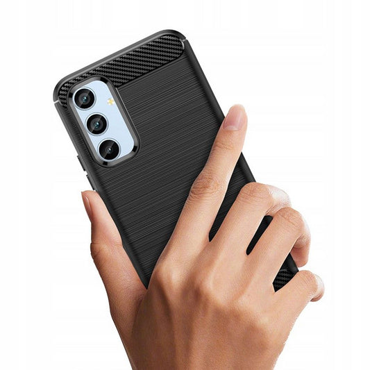 Funda para Samsung Galaxy A34 A346, Techsuit, Carbono, Negra