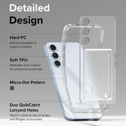 Funda para Samsung Galaxy A35 5G A356, Ringke, Fusion Card, Transparente