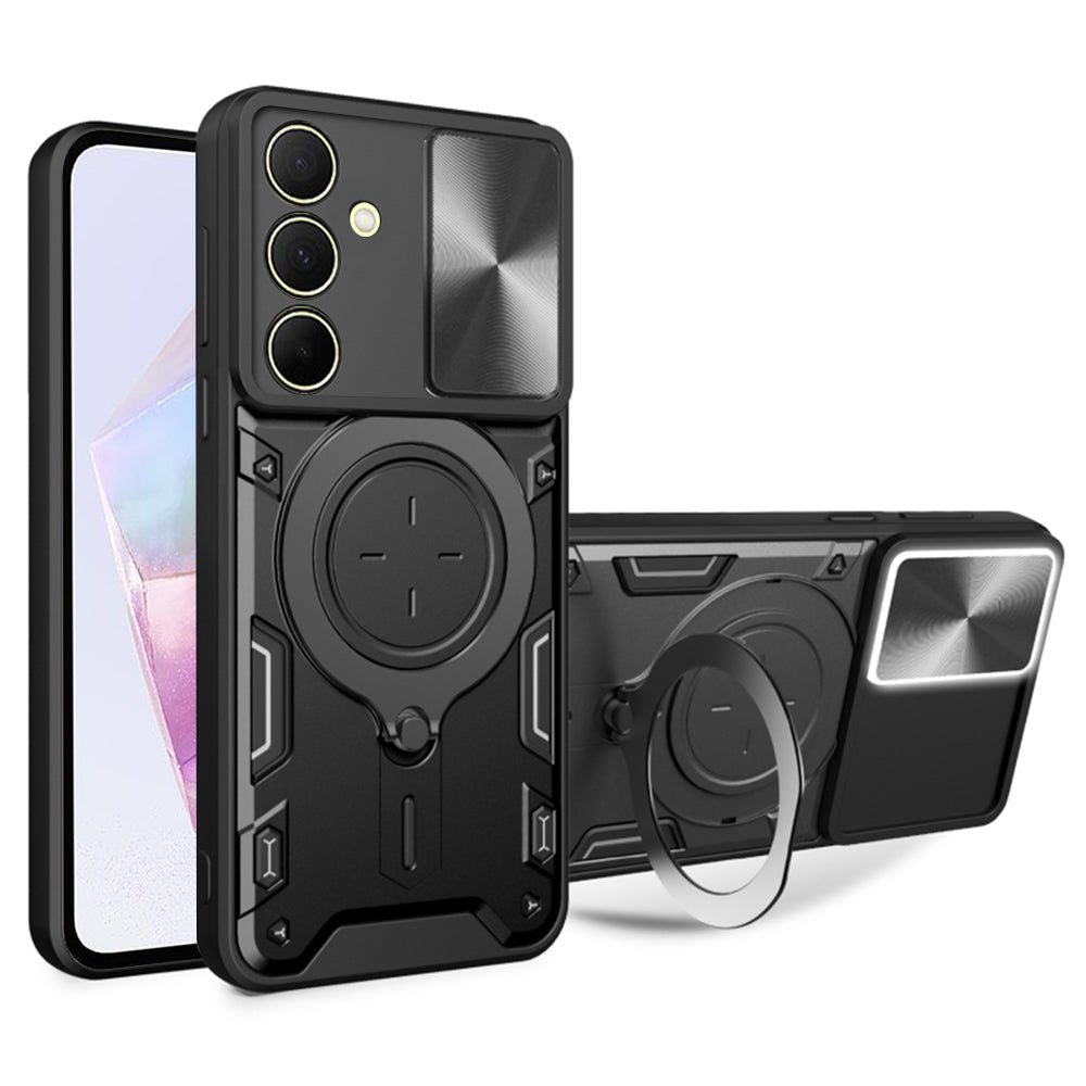 Funda para Samsung Galaxy A35 5G A356, Techsuit, CamGuard Pro, Negra