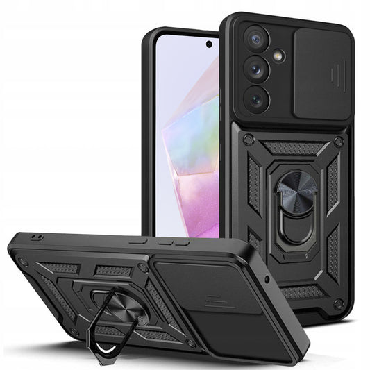 Funda para Samsung Galaxy A35 5G A356, Techsuit, CamShield, Negra