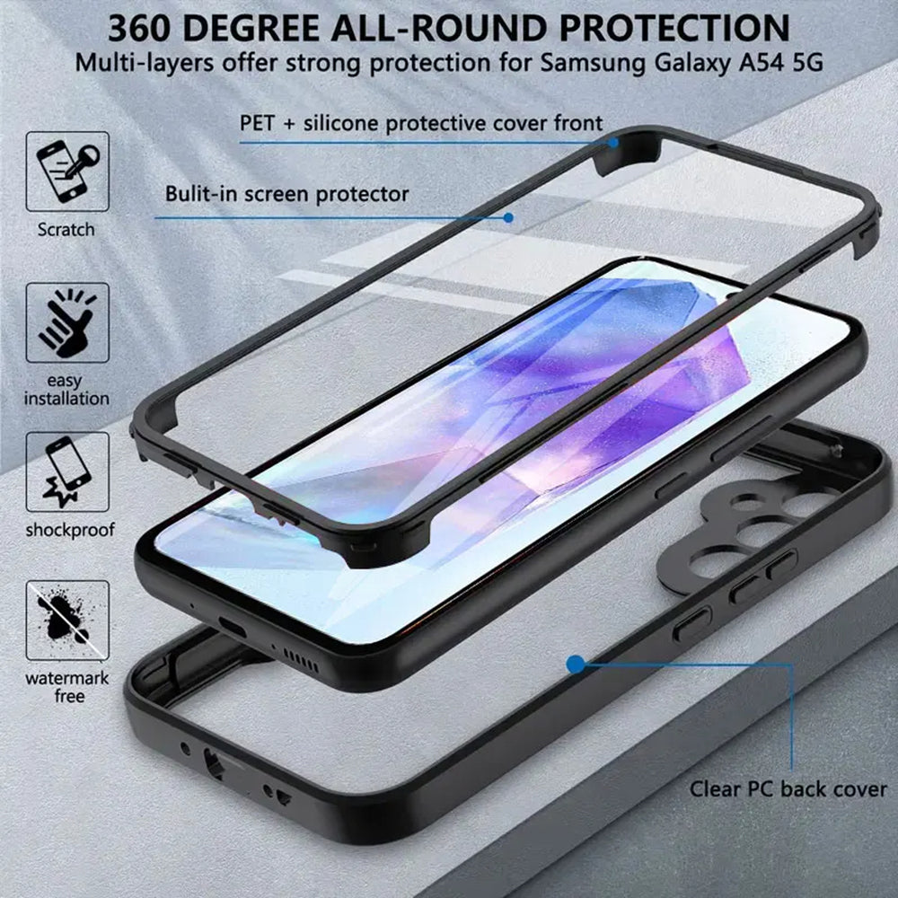 Funda para Samsung Galaxy A35 5G A356, Techsuit, ColorVerse 360, Negra