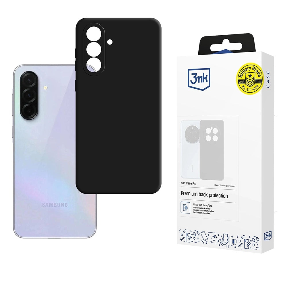 Funda para Samsung Galaxy A36 A366, 3MK, Pro, Negra Mate