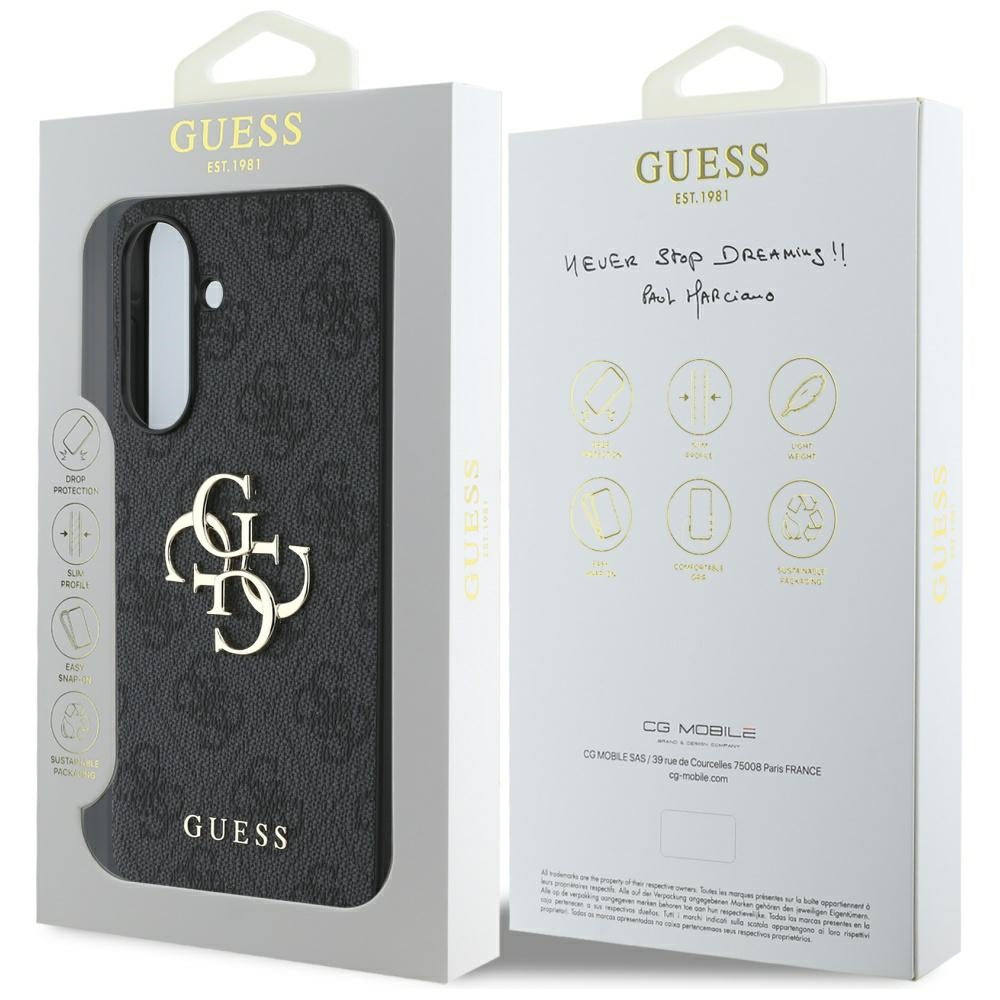 Funda para Samsung Galaxy A36 A366, Guess, 4G Big Logo, Negra